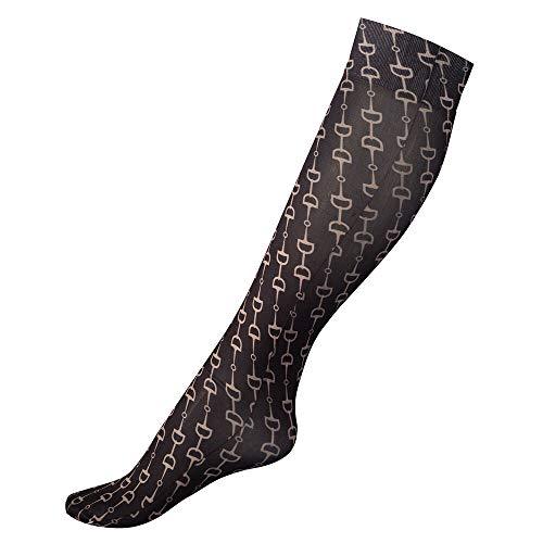 Horze Amira Thin Printed Socks Socks Horze Dark Navy/Driftwood Light Grey Kids 