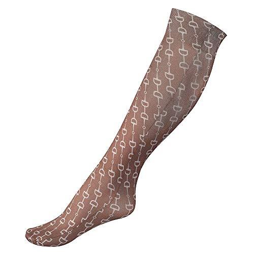 Horze Amira Thin Printed Socks Socks Horze Fungi Brown/Driftwood Light Grey Adult 