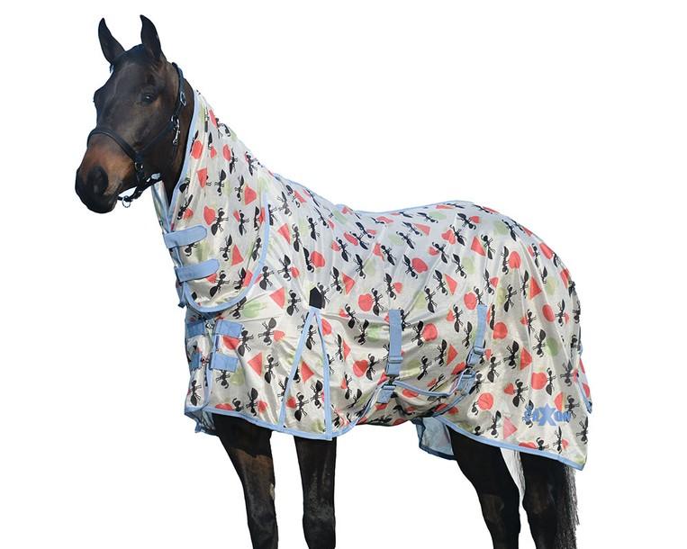 Saxon for One STOP Mesh with Gusset Belly Wrap Combo Neck Fly Sheet Fly Sheets Weatherbeeta Ant Print 66" 