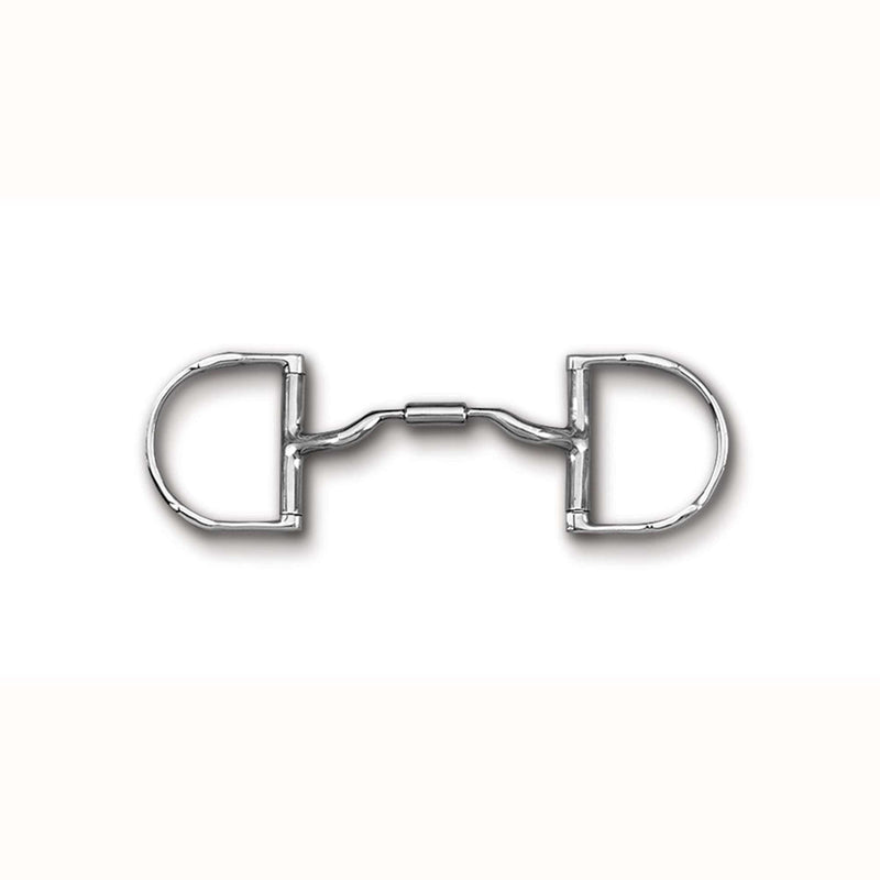 Myler English Pony Dee with Hooks with Low Port Comfort Snaffle?Ã¤Ã³ English Bits Myler 4 1/4" Stainless Steel 