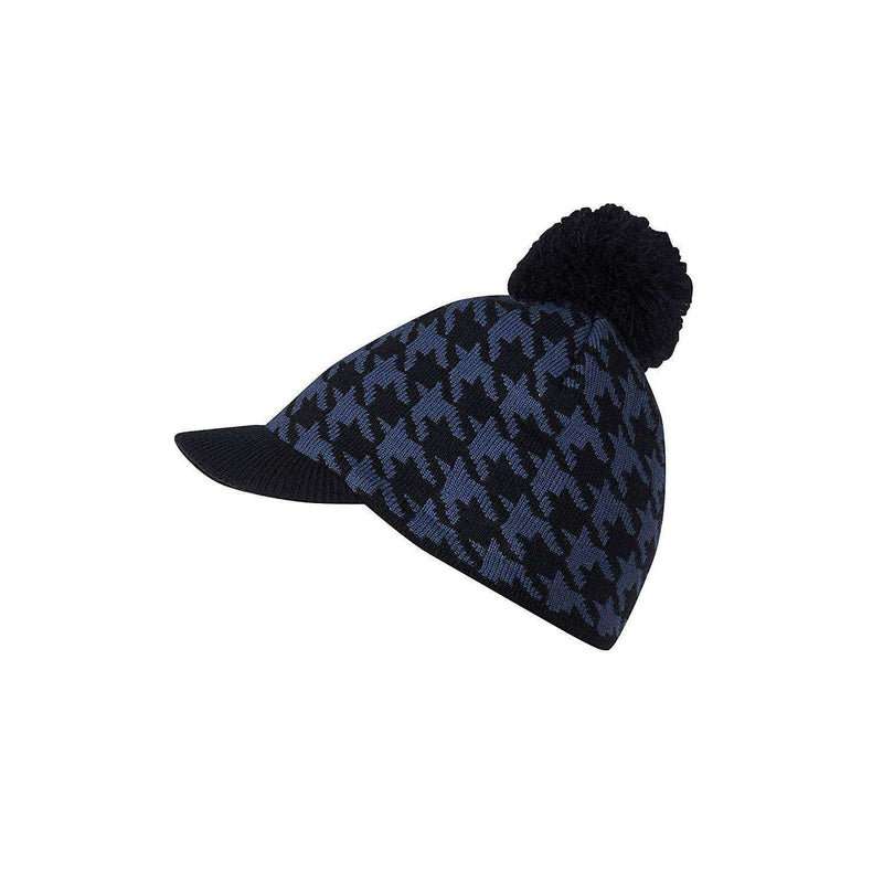 Kerrits Houndstooth Knit Hat Winter Hats Kerrits Dark Denim 