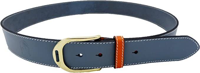 LILO Collections Estribo Grande 1.5" Stirrup Leather Belt Belts Lilo Belts 28 Grey/Orange/Gold 