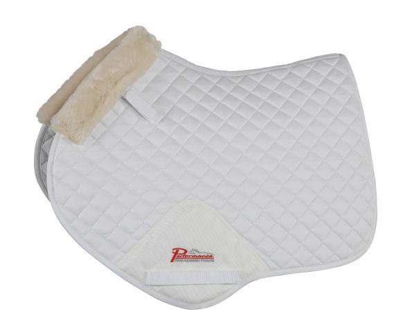 Shires Performance Supafleece Jump Saddle Pad All Purpose Pads Shires Full White 