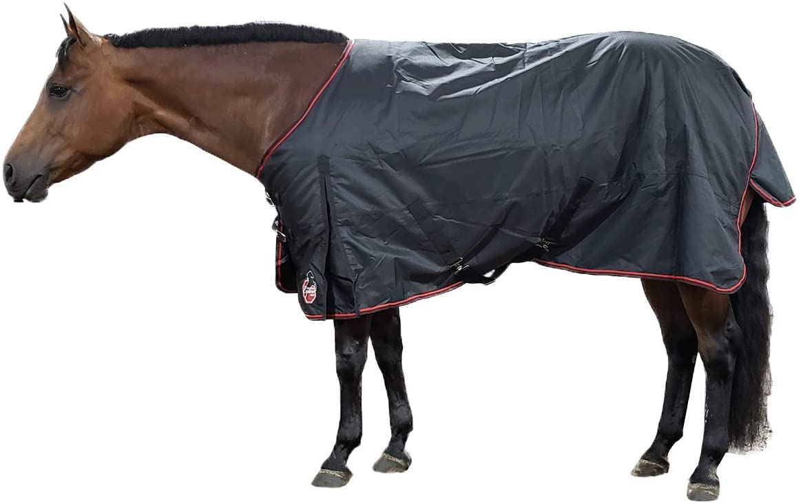 One Stop Equine Shop Black Turnout Blanket 200G