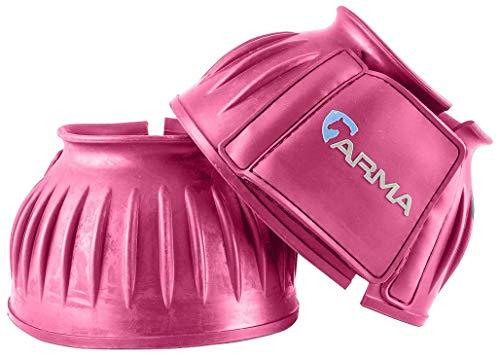 Shires Touch and Close Over-Reach Boots Bell Boots Shires Equestrian Pink Cob 
