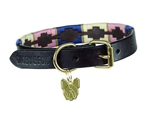 Shires Drover Polo Dog Collar Dog Collars & Leashes Shires Equestrian Navy/Pink/Natural X-Small 