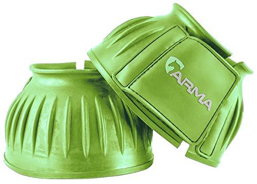 Shires Touch and Close Over-Reach Boots Bell Boots Shires Equestrian Lime Green Pony 