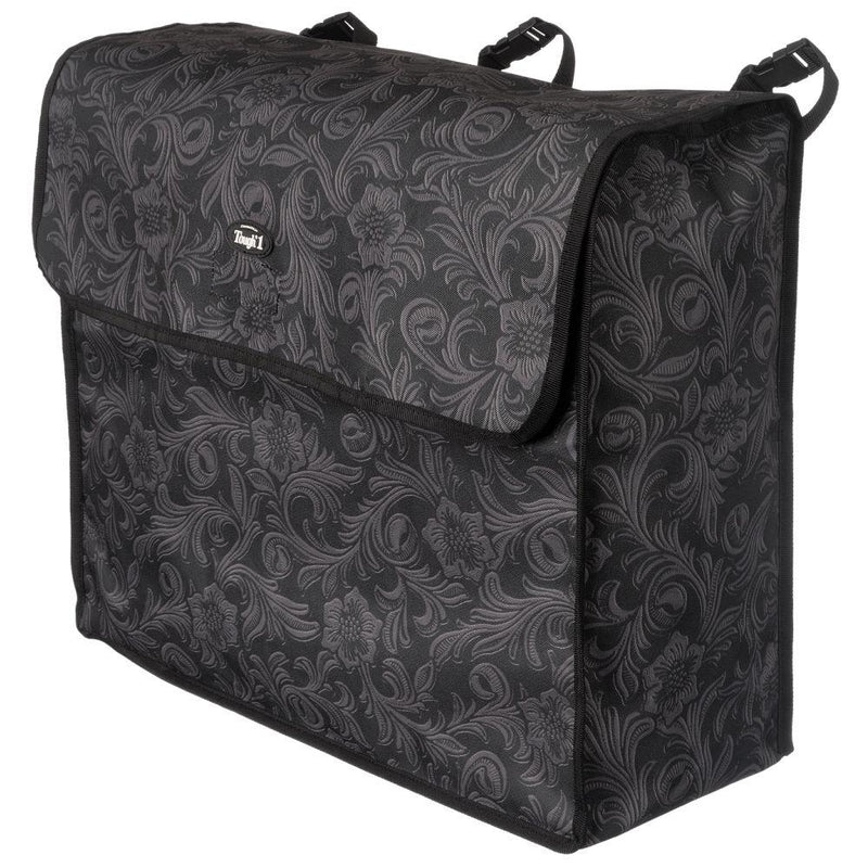 Tooled Leather Black Tough 1 Blanket Storage Bag in Prints
