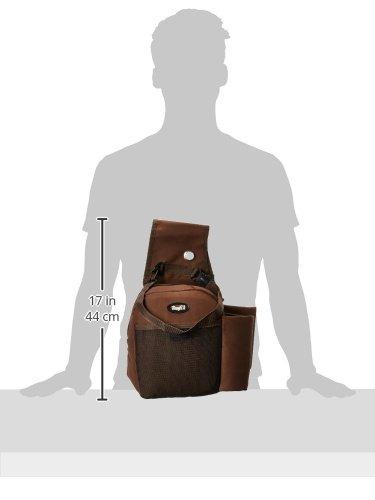 Dimensons of Brown Tough 1 Nylon Water Bottle/Gear Carrier Saddle Bag JT International