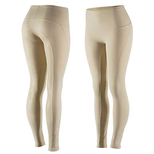 Horze Women's Bianca Full Seat Tights - Silicone Grip Full Seat Tights Horze Tan US 26 (EU 38) 