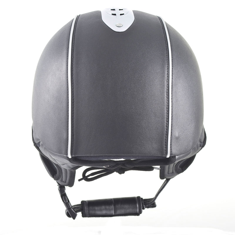 Back view of Black Champion Evolution Pearl Helmet