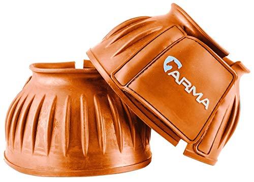 Shires Touch and Close Over-Reach Boots Bell Boots Shires Equestrian Orange Pony 