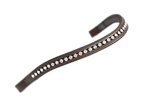 Shires Aviemore Large Diamante Browband English Bridle Accessories Shires Equestrian Havana/Clear Pony 