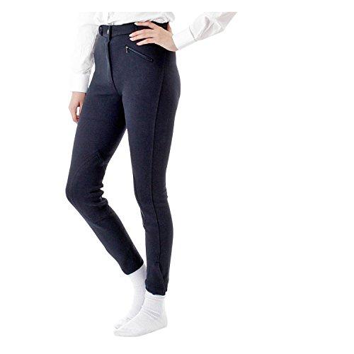 Shires Ladies Saddlehugger Breeches Knee Patch Breeches Shires Equestrian Navy 26 