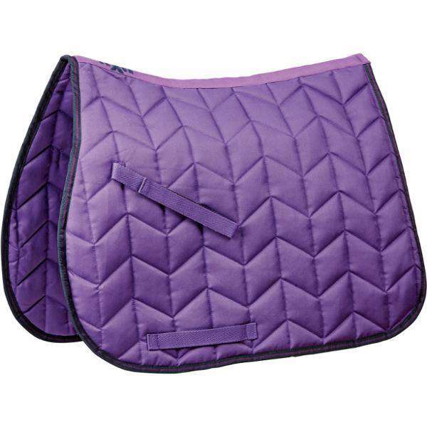 Saxon Element Quilted All Purpose Saddle Pad All Purpose Pads Saxon Pony Purple/Navy 