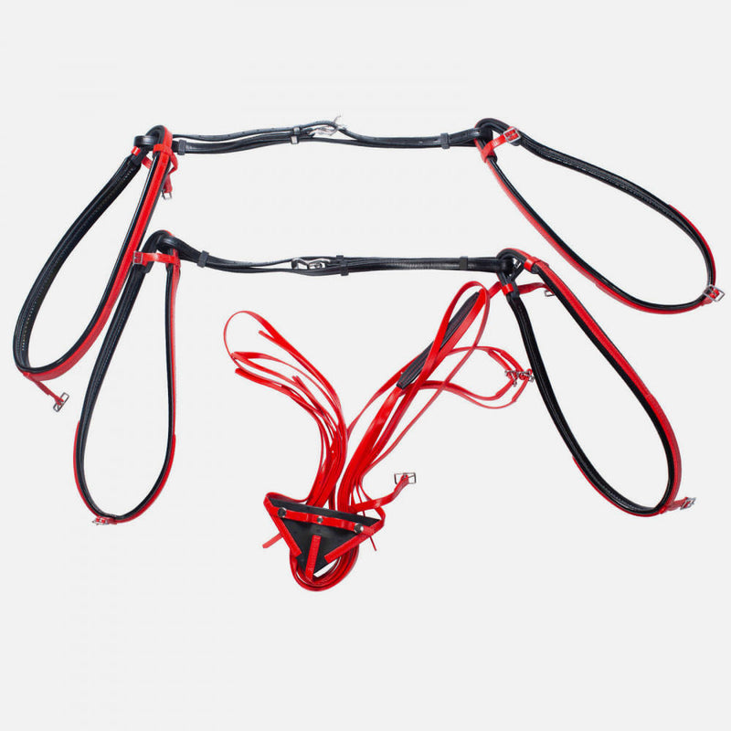 Zilco Slickz Hopples - Hangers English Stirrup Leathers Horze Red/Black 32 mm 