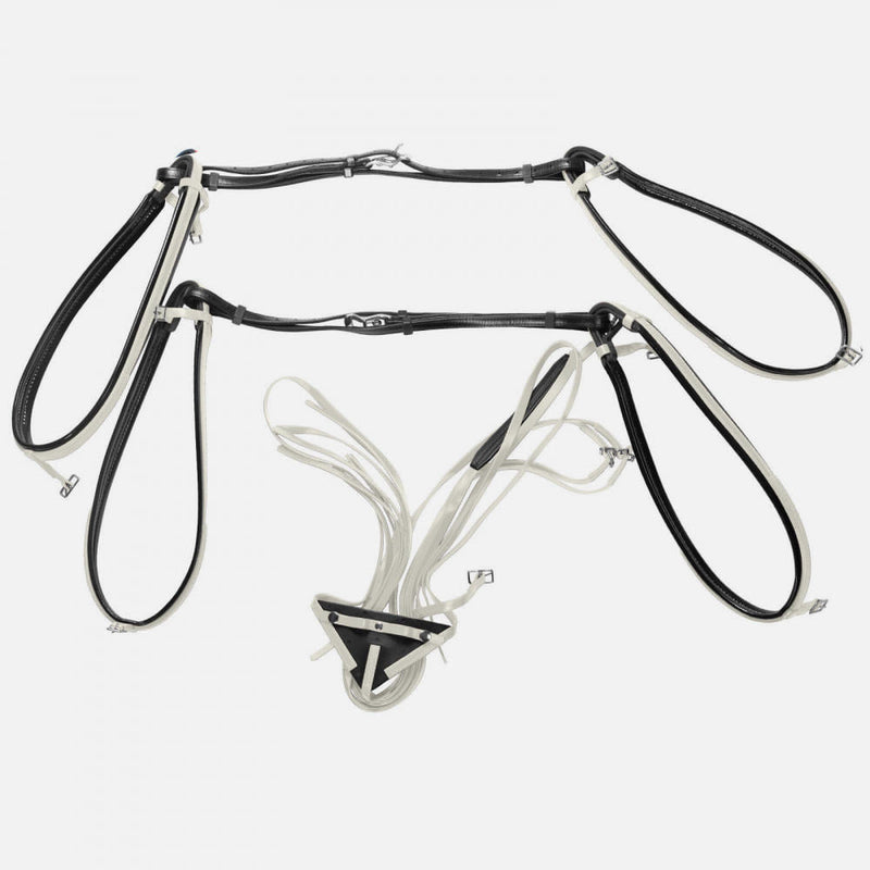 Zilco Slickz Hopples - Hangers English Stirrup Leathers Horze White/Black 32 mm 
