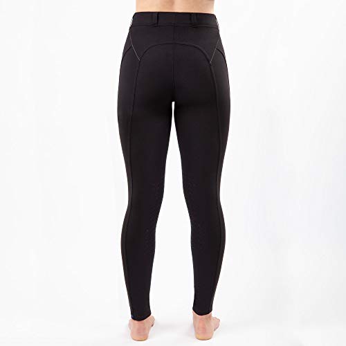 Back view of black Irideon Issential Capriole Women's Riding Tights