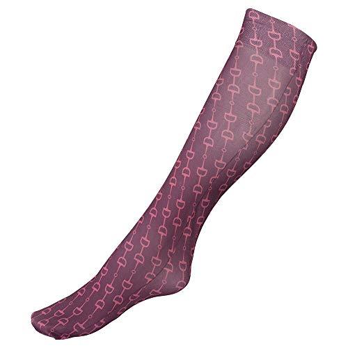 Horze Amira Thin Printed Socks Socks Horze Port Royale Dark Red Adult 