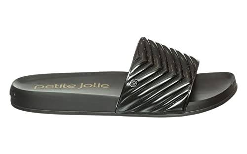 Side view of Black Petite Jolie PJ5786 Ames Women's Slip On Sandals