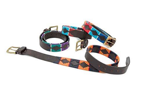 Shires Adults Drover Polo Belt Belts Shires Equestrian Navy/Orange 70cm 