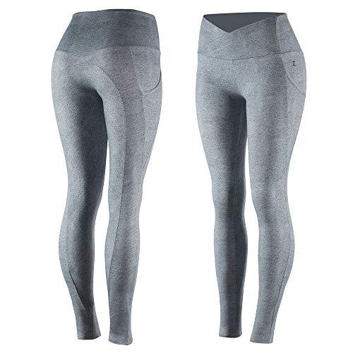 Horze Women's Leigh Full Seat Tights - Phone Pocket Full Seat Tights Horze Charcoal Grey US 22-24 (EU 34-36) 