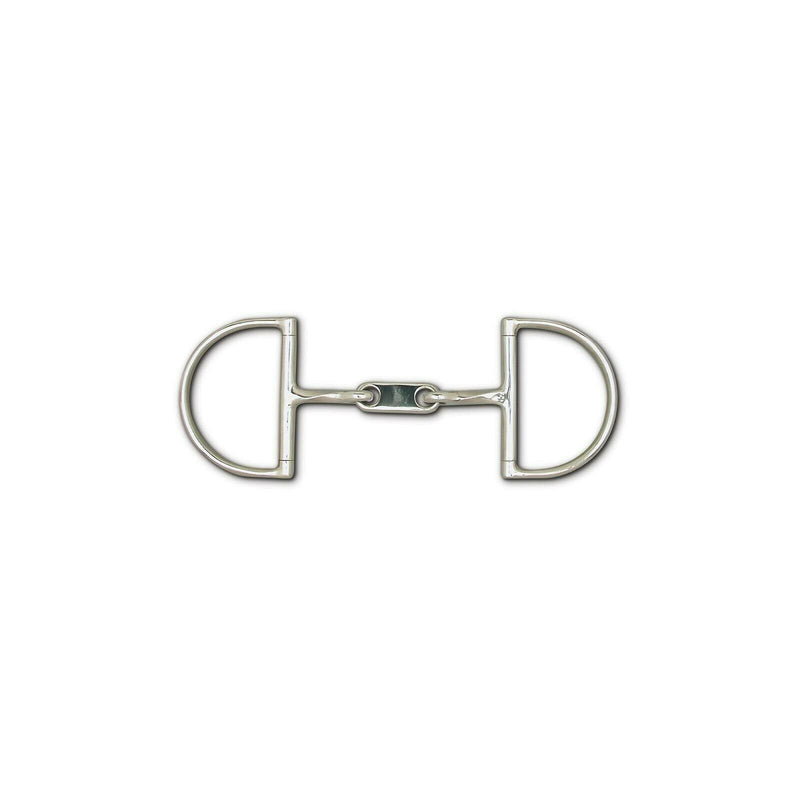 Toklat Stainless Steel Slow Twist Dr. Bristol Snaffle Hunt Dee Bit with 3 3/4" Rings English Horse Bits Toklat 