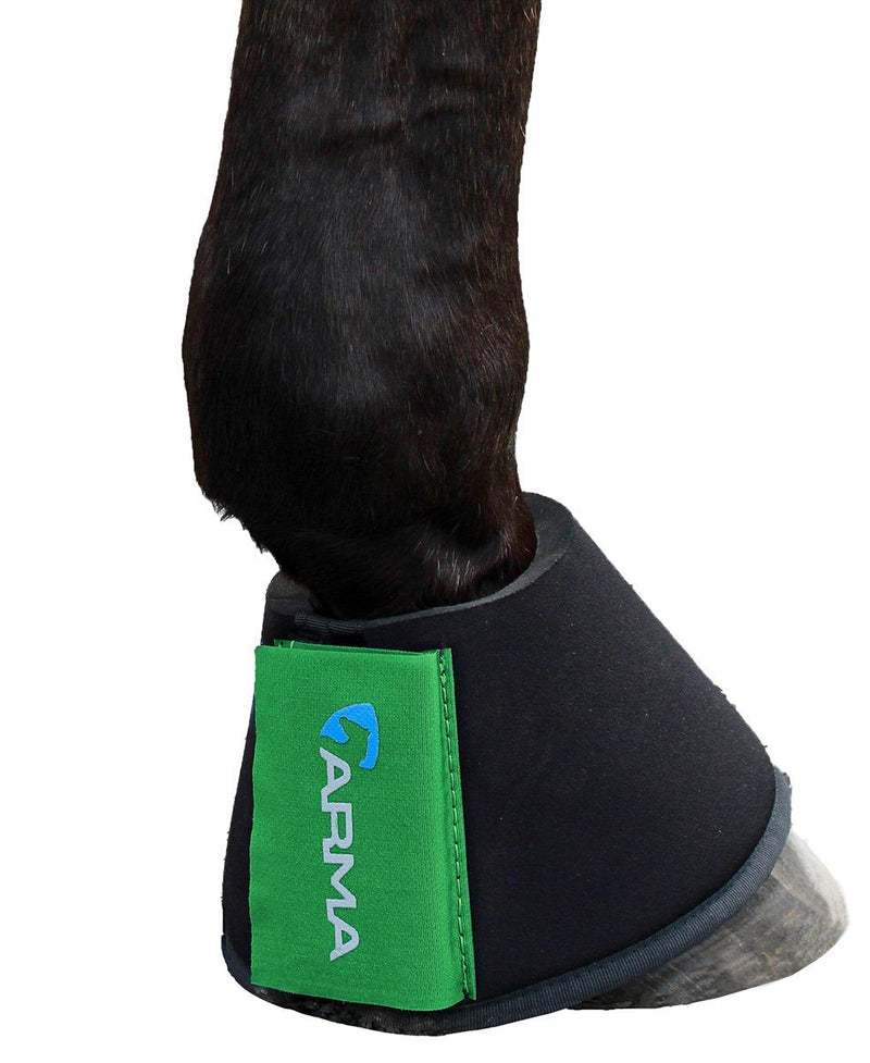 Shires Arma Neoprene Over Reach Boots Bell Boots Shires Equestrian Bright Green X-Full 