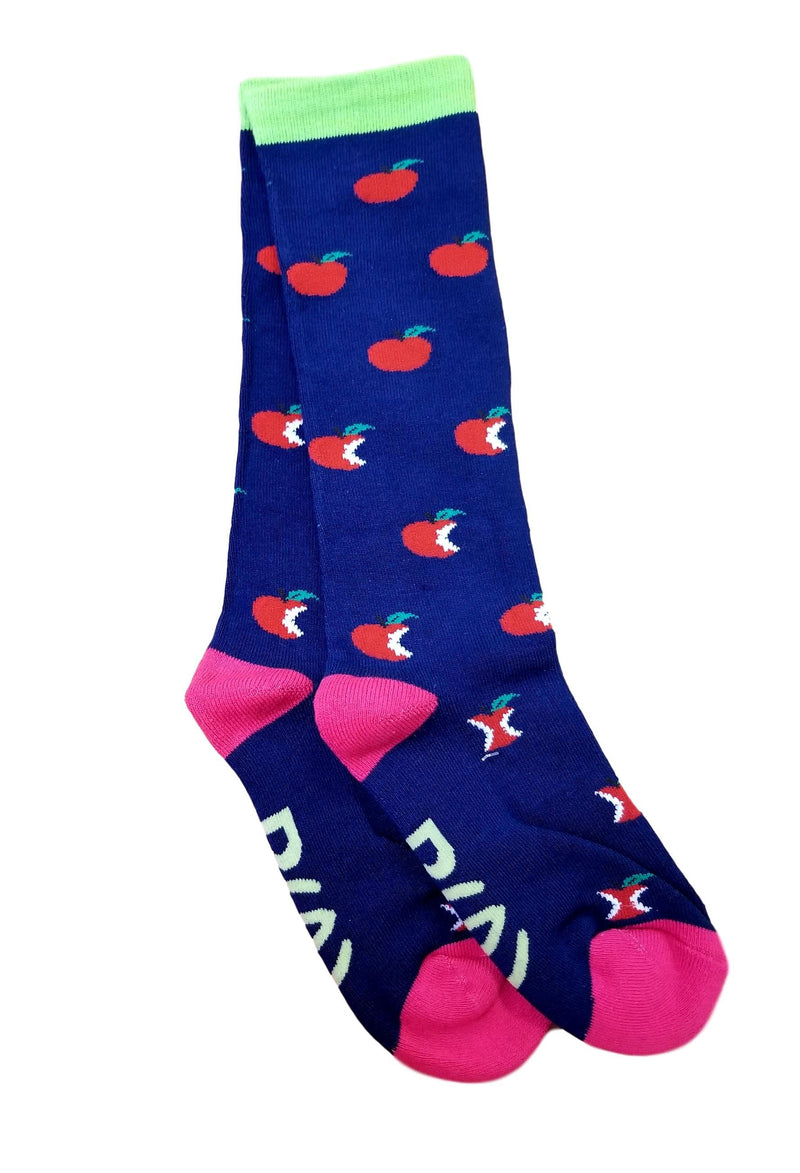 One Stop Equine Shop Exclusive Ladies Apple Socks by Shires Socks Shires Navy 