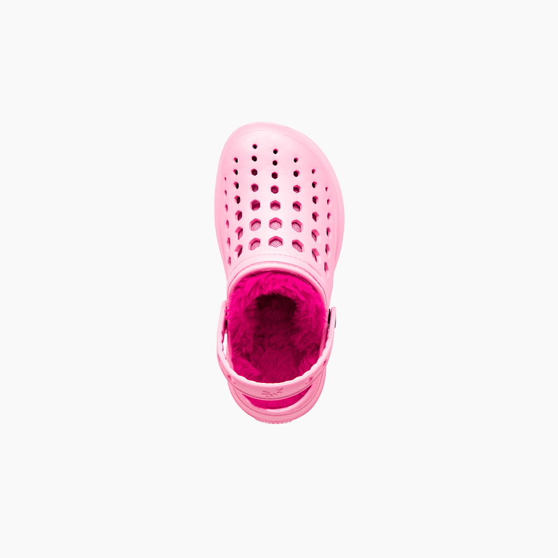 Soft Pink/Sporty Joybees Kids' Cozy Lined Clog Vertical