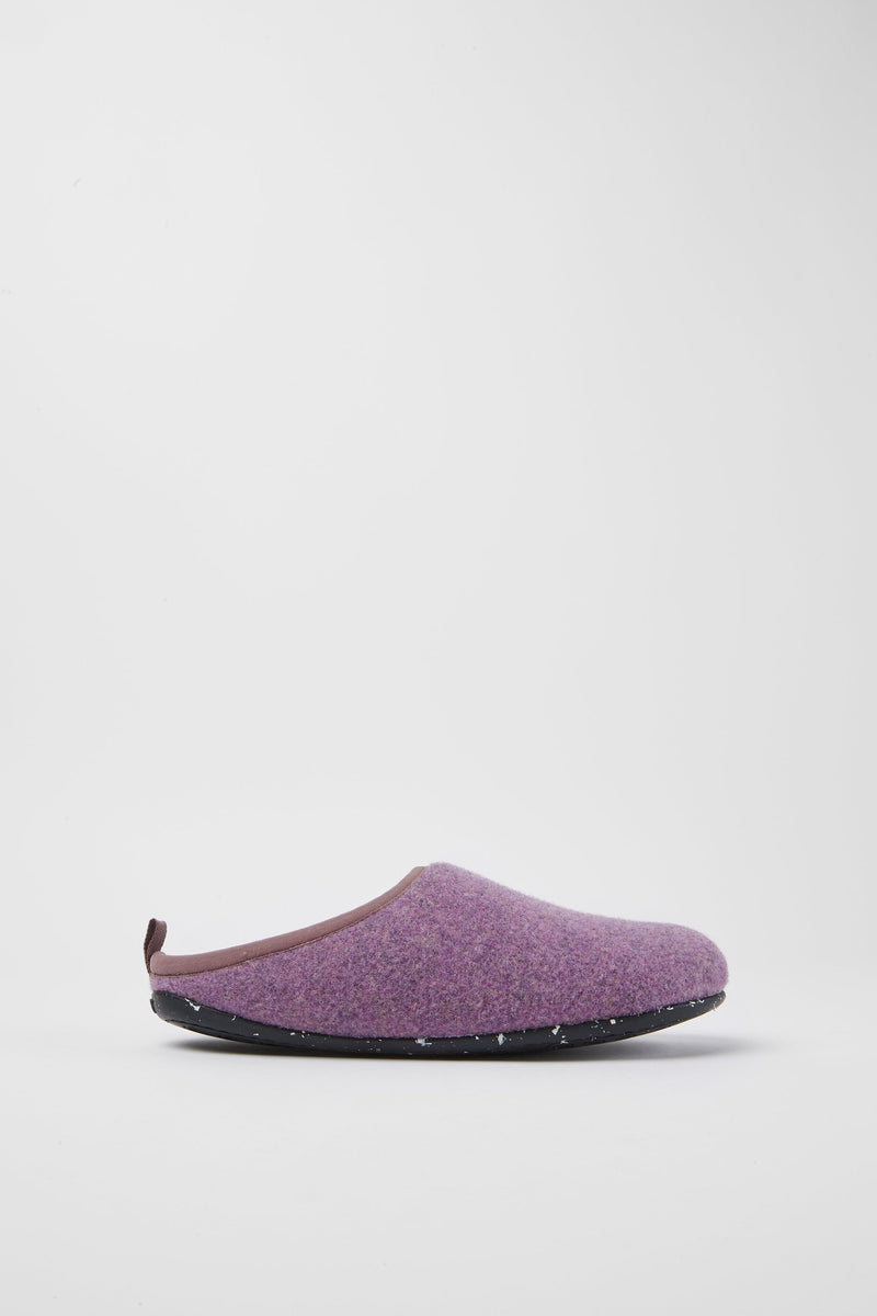 Side View of Purple Camper Women's Wabi Wool Slippers