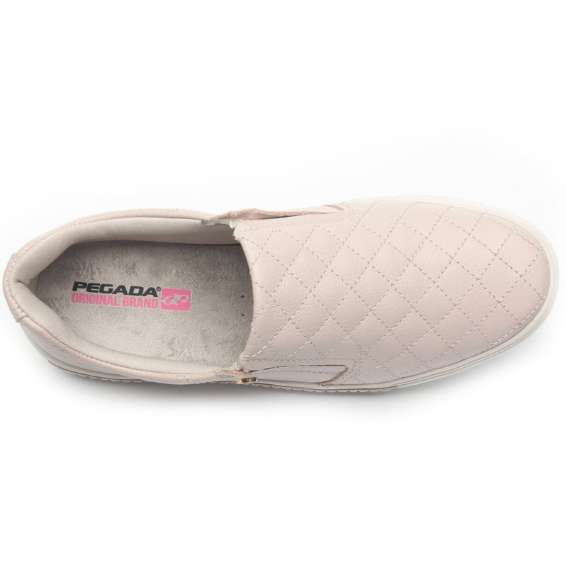 Top View of Rose Pegada Women's Quilted Teen Slip-On Casual Shoes Loafers