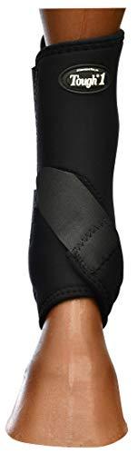 Tough 1 Economy Vented Front Sport Boots, Black, Medium Competition/Exercise Boots JT International 