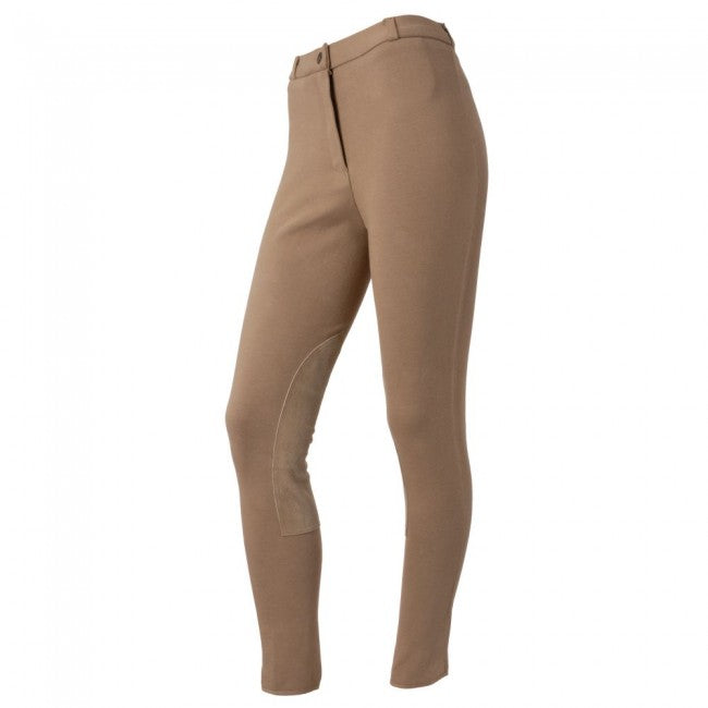 EquiRoyal Ladies Suede Knee Breeches Knee Patch Breeches JT International 24 Long 