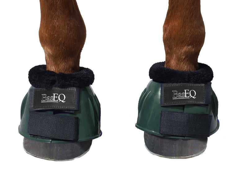 BasEQ PVC Fleece Top Bell Boots Bell Boots One Stop Equine Shop 