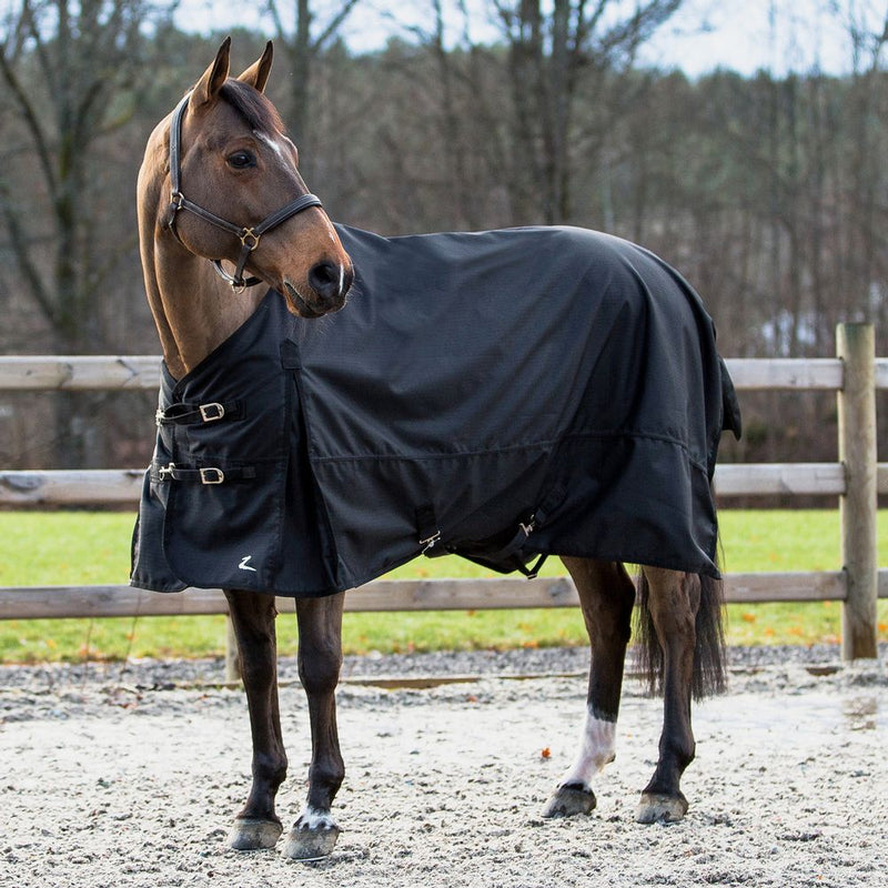Black Side Faced Horze Nevada 1200D Ripstop Lightweight Turnout Rug Turnout Sheets