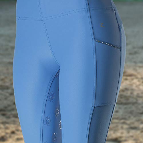 Quick dry fabric in Horze Leah Women's UV Pro Riding Tights Full Seat Tights