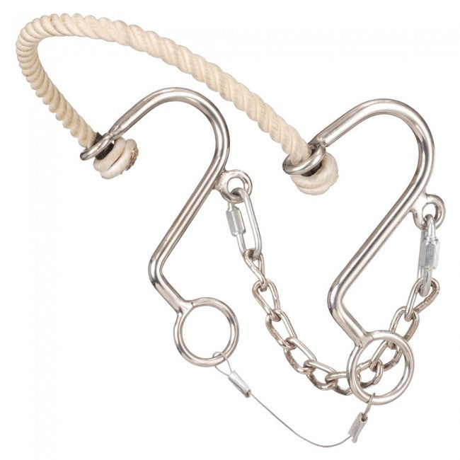 Kelly Silver Star “S” Hack with Rope Nose Western Horse Bits JT International 