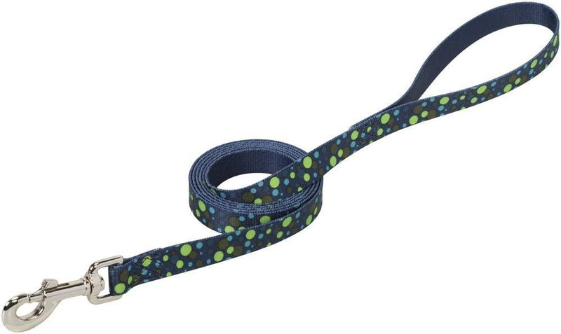 Weaver Leather Bubble Patterned Leash Dog Collars and Leashes Navy 3/4" x 4'