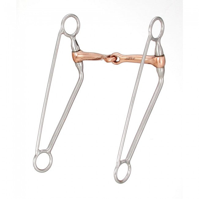 Kelly Silver Star Copper Mouth Training Snaffle Western Horse Bits JT International