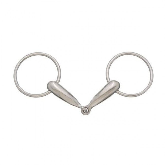 Kelly Silver Star Smooth Snaffle Stainless Steel Bit Western Horse Bits JT International