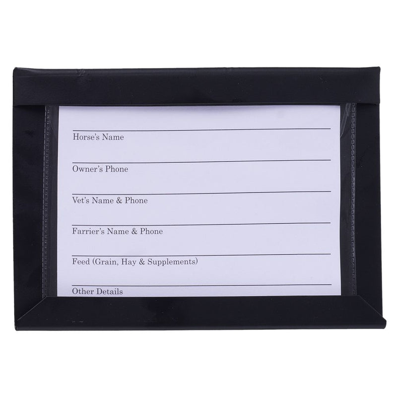 Tough 1 Black Stall Card Holder with Card