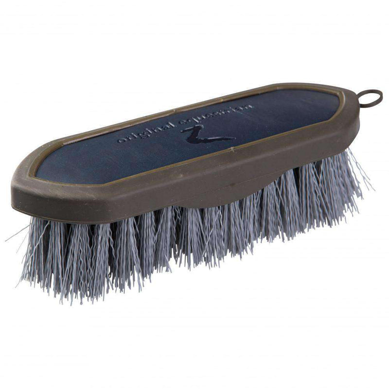 Horze Maddox Leather-Handled Dandy Brush Brushes Horze Dark Navy 
