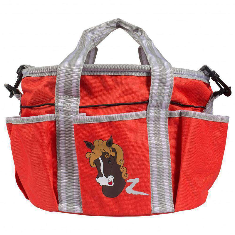 Horze Scout Grooming Bag Grooming Totes Horze Polar Gray/Deep Coral Pink 