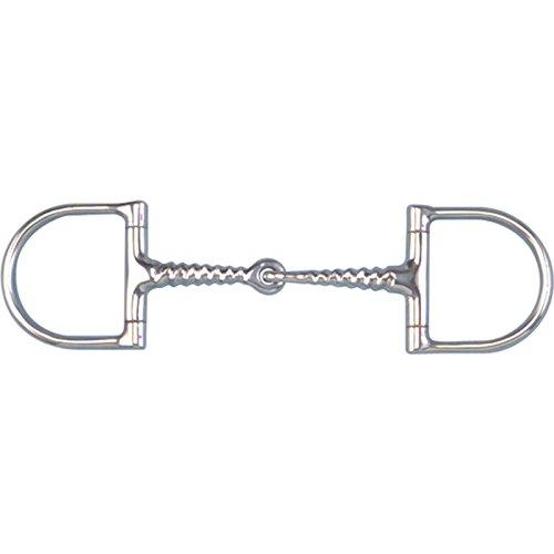 Toklat Pony Stainless Steel Corkscrew Snaffle Dee Bit with 2 1/2" Rings English Horse Bits Toklat 4 