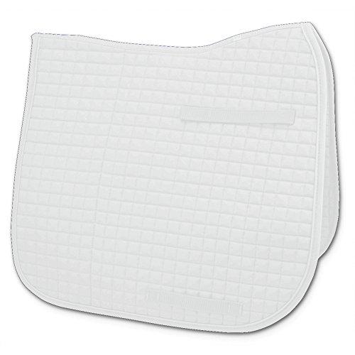 Passport Square Quilted Dressage Saddle Pad Dressage Pads Toklat White 