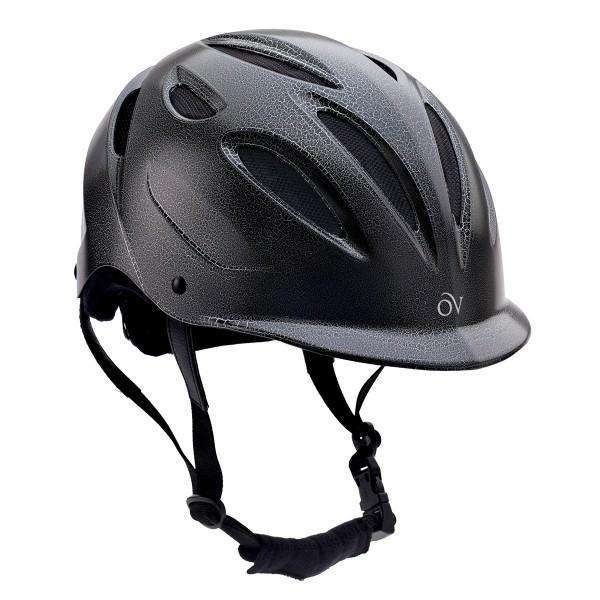 Ovation Protege Gloss Crackle Helmet Riding Helmets Ovation XS/S Blue Grey 