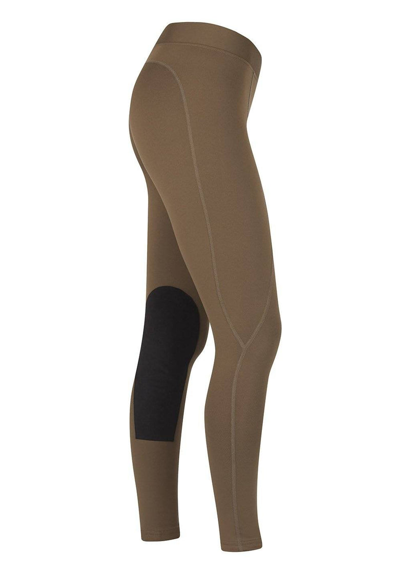 Pecan Kerrits Flow Rise Women's Knee Patch Performance Tights