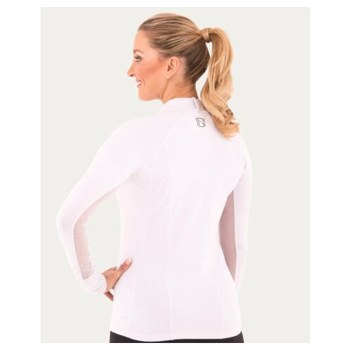 Noble Outfitters Ladies Ashley Performance Long Sleeve Shirt Long Sleeve Shirt Noble Equestrian White X-Large 