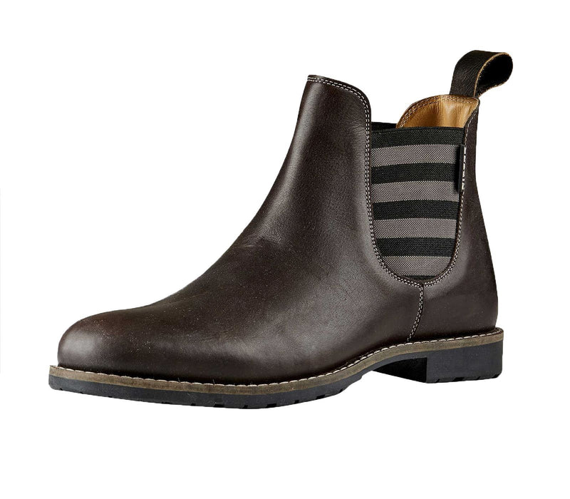 Brown Dublin Women's Arles Stripe Pull On Boots English Paddock Boots